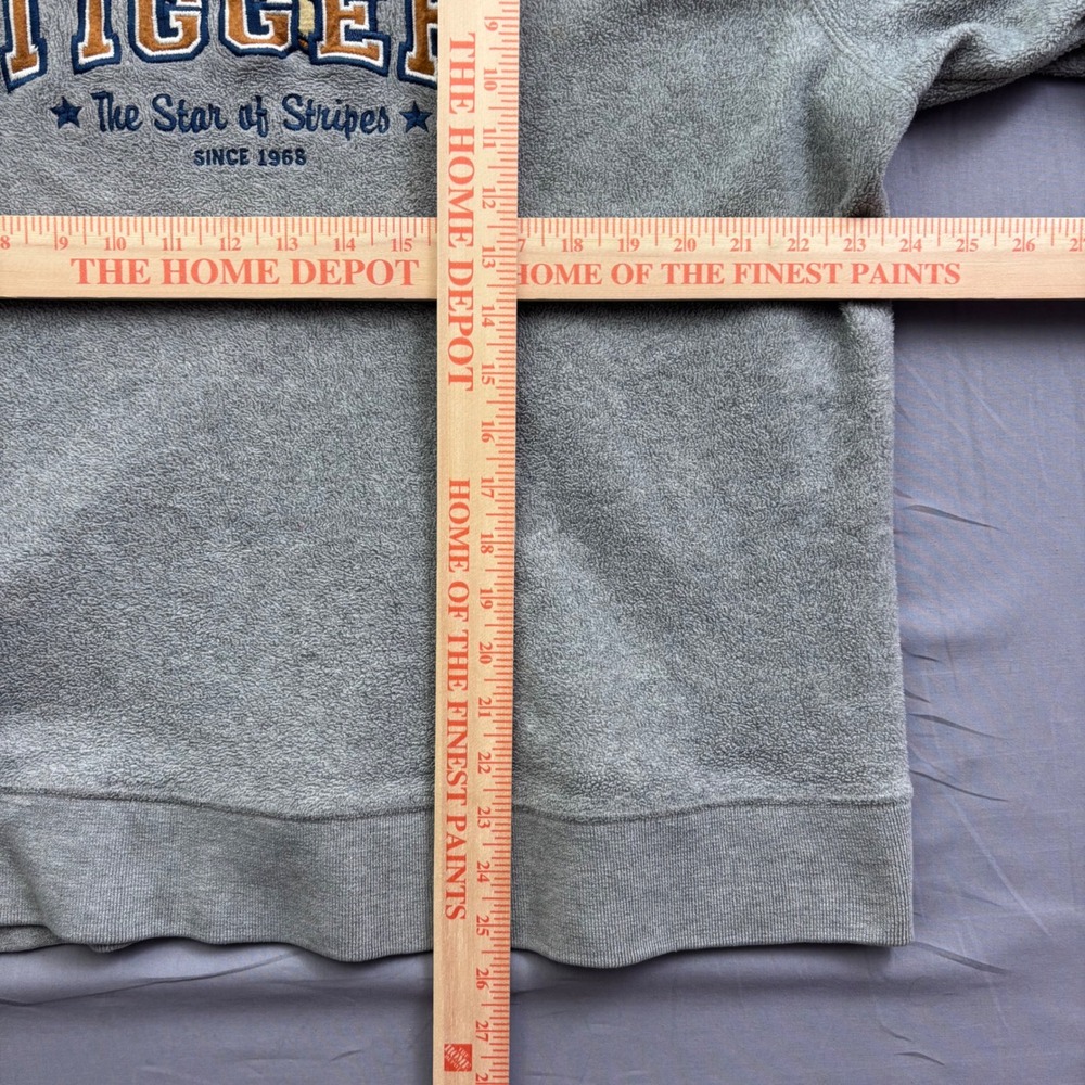 Vintage Disney Store Tigger Fleece Sweatshirt Gray Embroidered Mens Size XL - Picture 7 of 7